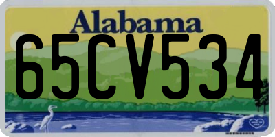 AL license plate 65CV534