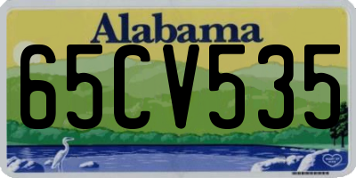 AL license plate 65CV535