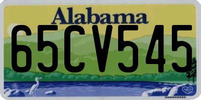 AL license plate 65CV545