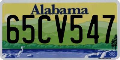 AL license plate 65CV547