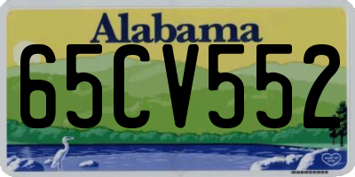 AL license plate 65CV552
