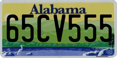 AL license plate 65CV555
