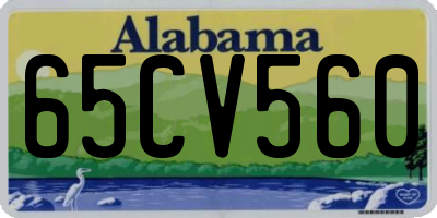 AL license plate 65CV560