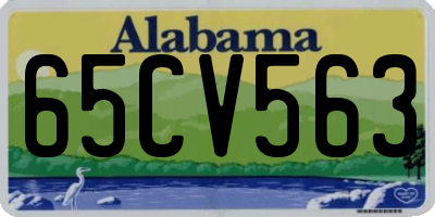 AL license plate 65CV563