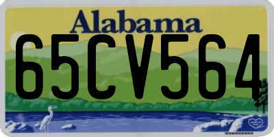 AL license plate 65CV564