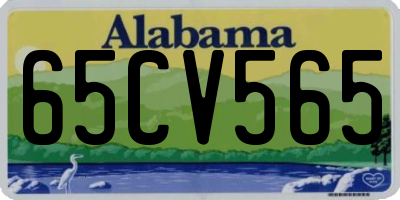 AL license plate 65CV565