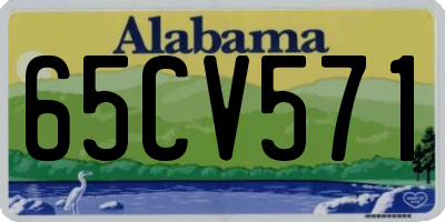 AL license plate 65CV571