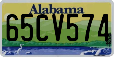 AL license plate 65CV574