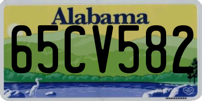 AL license plate 65CV582