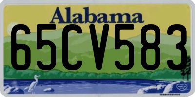 AL license plate 65CV583
