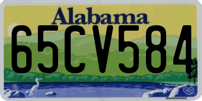AL license plate 65CV584