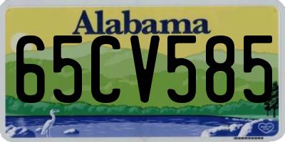 AL license plate 65CV585
