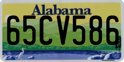 AL license plate 65CV586