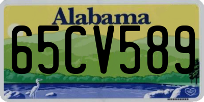 AL license plate 65CV589