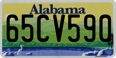 AL license plate 65CV590