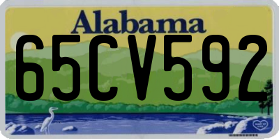 AL license plate 65CV592
