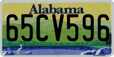 AL license plate 65CV596