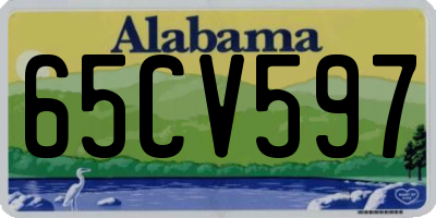 AL license plate 65CV597