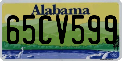 AL license plate 65CV599