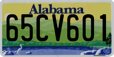 AL license plate 65CV601