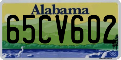 AL license plate 65CV602
