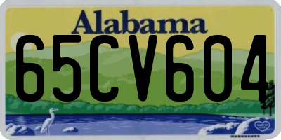 AL license plate 65CV604