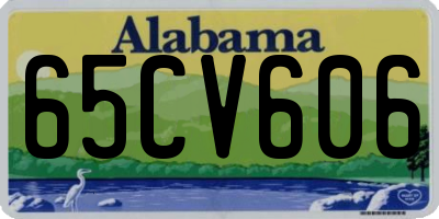 AL license plate 65CV606