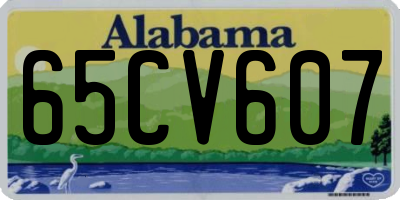 AL license plate 65CV607