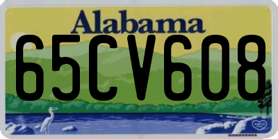 AL license plate 65CV608