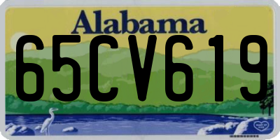 AL license plate 65CV619