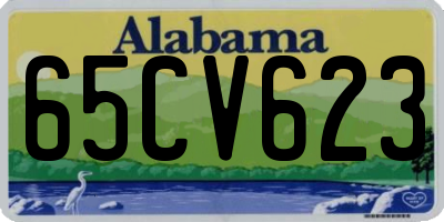 AL license plate 65CV623