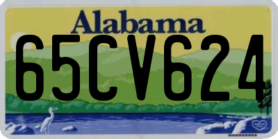 AL license plate 65CV624