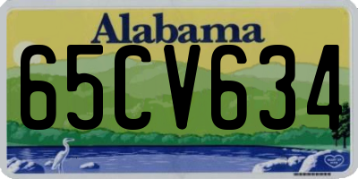 AL license plate 65CV634