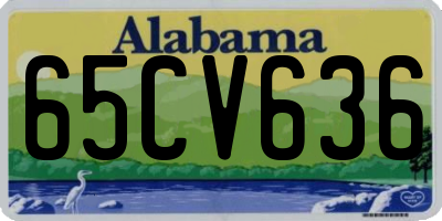AL license plate 65CV636