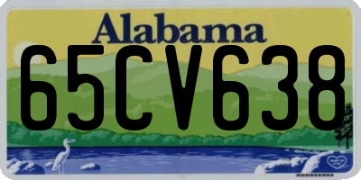 AL license plate 65CV638