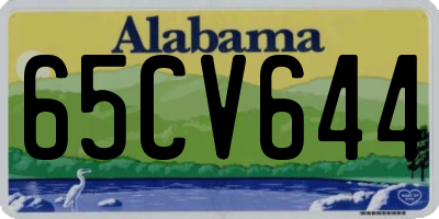 AL license plate 65CV644