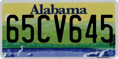 AL license plate 65CV645