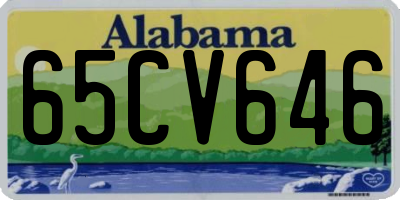 AL license plate 65CV646
