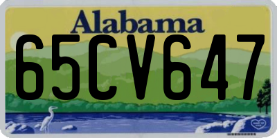 AL license plate 65CV647