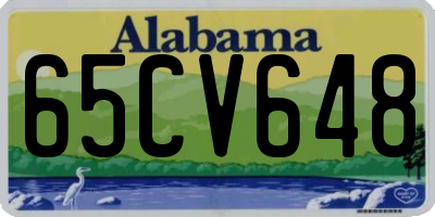AL license plate 65CV648
