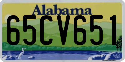 AL license plate 65CV651
