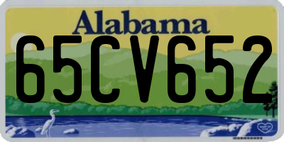 AL license plate 65CV652
