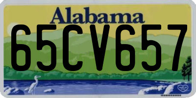 AL license plate 65CV657