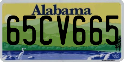 AL license plate 65CV665