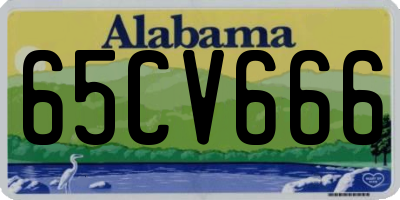AL license plate 65CV666