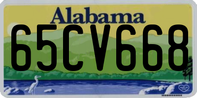 AL license plate 65CV668