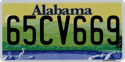AL license plate 65CV669