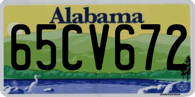 AL license plate 65CV672