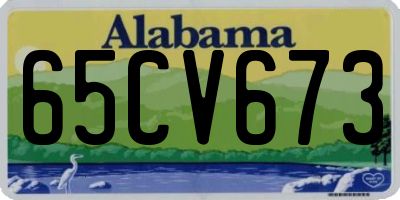AL license plate 65CV673