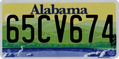 AL license plate 65CV674